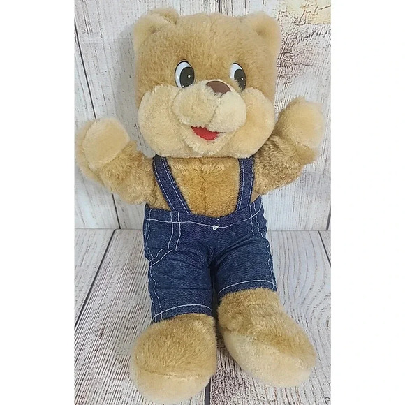 Vintage Shoney's Plush Shoney Bear Stuffed Animal Toy Brown Red 11" 1986 Retired - Picture 4 of 8